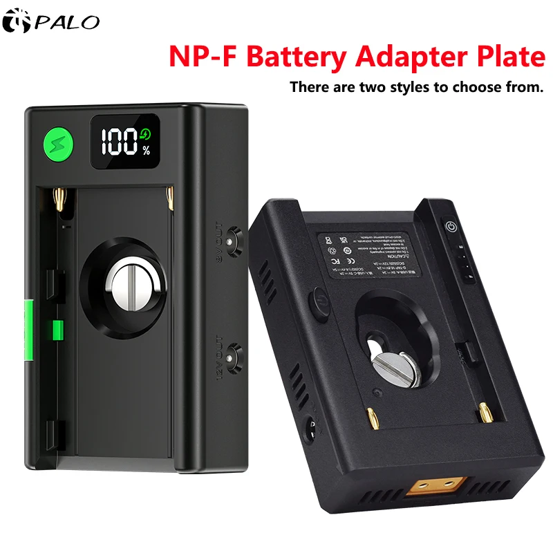 NP-F Battery Adapter Mount Plate With USB-C Input Charging for Sony NP-F980 F970 F960 F770 F750 F570 F550 DIY Camera Accessories