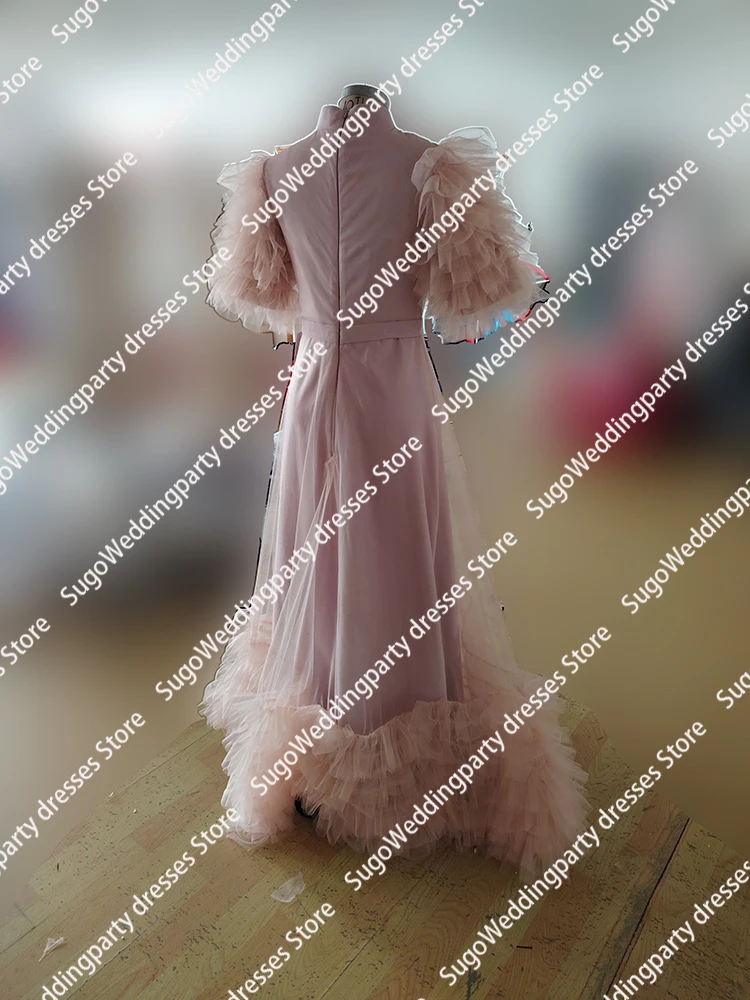 2812 Formal Women Evening Dresses Dusty Pink Long Bridal Engagement Wedding Party Prom Gowns for Birthday