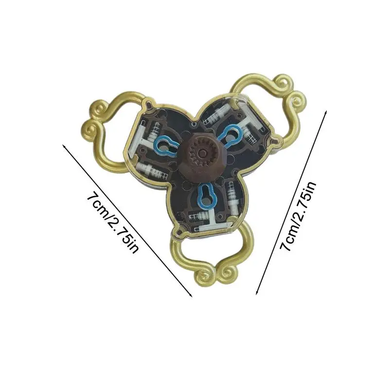 Spinner Fidget Fidgets Spinner zum Stressabbau Fidgets Lock Spinner Fingerspielzeug Handspinner Stressreduzierung Schlüsselanhänger