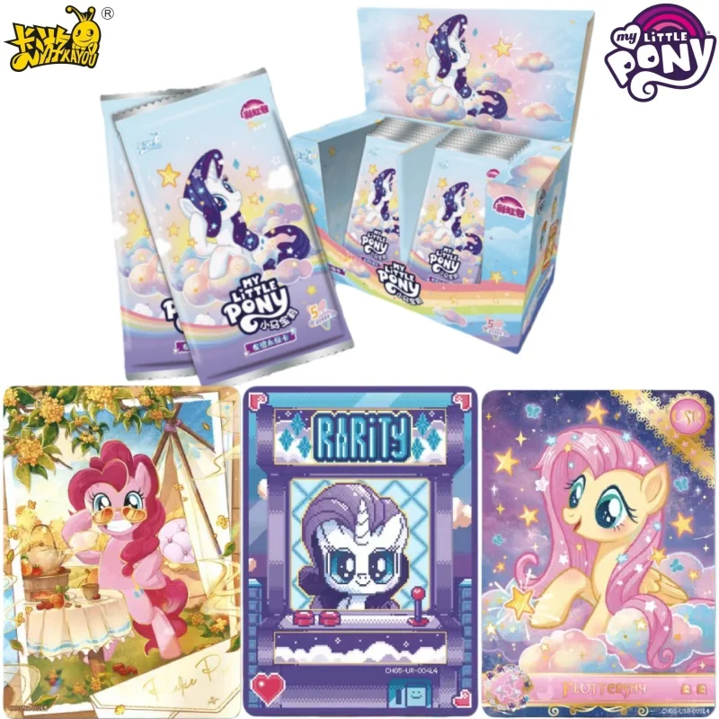 

KAYOU натуральная карта My Little Pony Rainbow 5, анимационная мультяшная игра, коллекция карт, периферийные детские игрушки, подарок