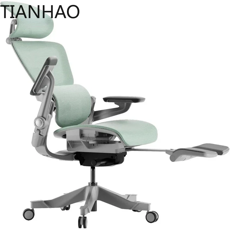 Office Chair  Ergonomic with Footrest - Home Desk with Lumbar Support, Mesh Headrest