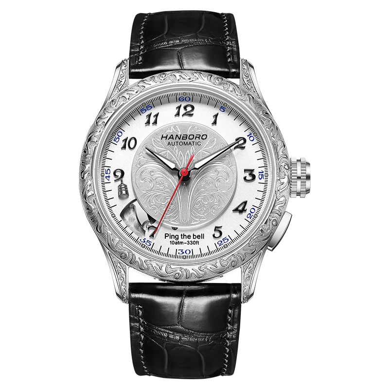 HANBORO uurlijkse klokserie volautomatisch mechanisch herenhorloge 5379