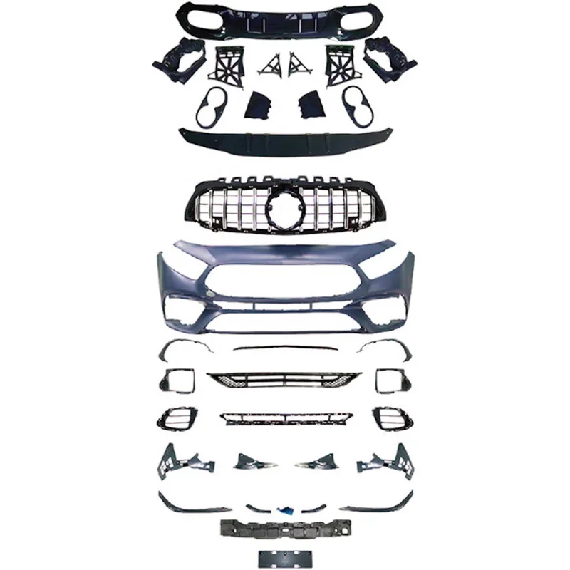 Factory Price Body Kit A45 For W177 Modified To A45 Hatchback And Sedan Bumper With Grill 2019-2021