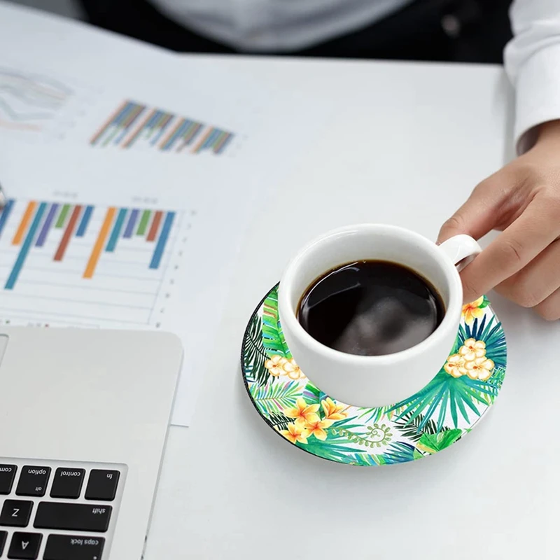 Cup Coasters Sublimation Coaster Blanks Products,Sublimation Cup Coasters Rubber Cup Mat for Heat Transfer