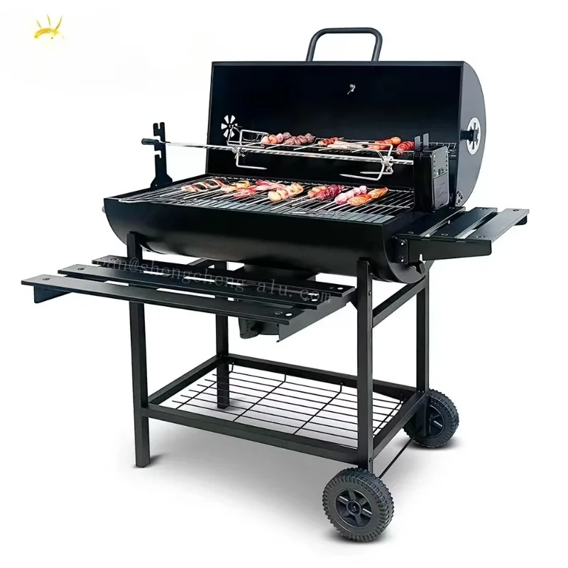 

Heavy Duty Hog Roast Machine BBQ Spit Roaster Rotisserie Grill Roasting BBQ Grills with Electric Chicken Grill