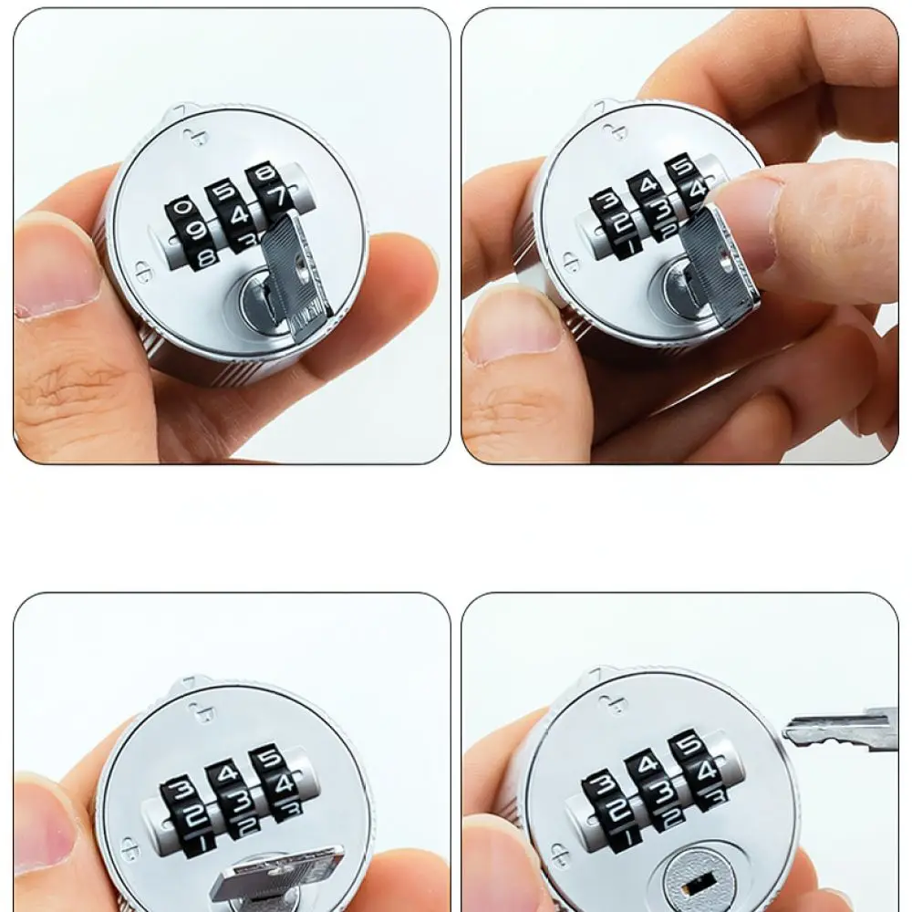 Keyless Zinc Alloy Password Lock For Mailbox Locker Drawer Cabinet Security Digital Combination Access Hardware
