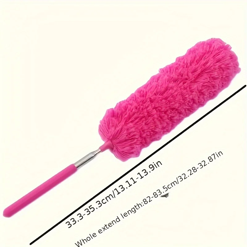 360 Electrostatic Dust Duster Telescopic Flexible Stainless Steel Household Feather Duster Cleaning Tool Microfiber Dust Brush view 6