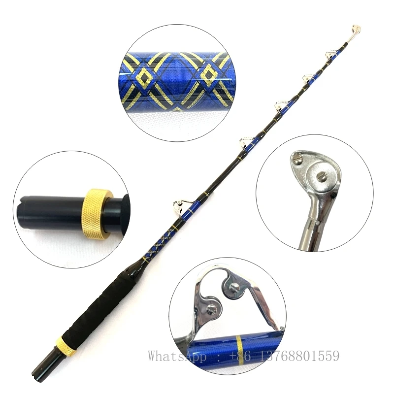 Glass Rod Powered Ugly Stick Gx2 Custom Made Heavy Action Fishing Rod Continental Steel Fish Rod