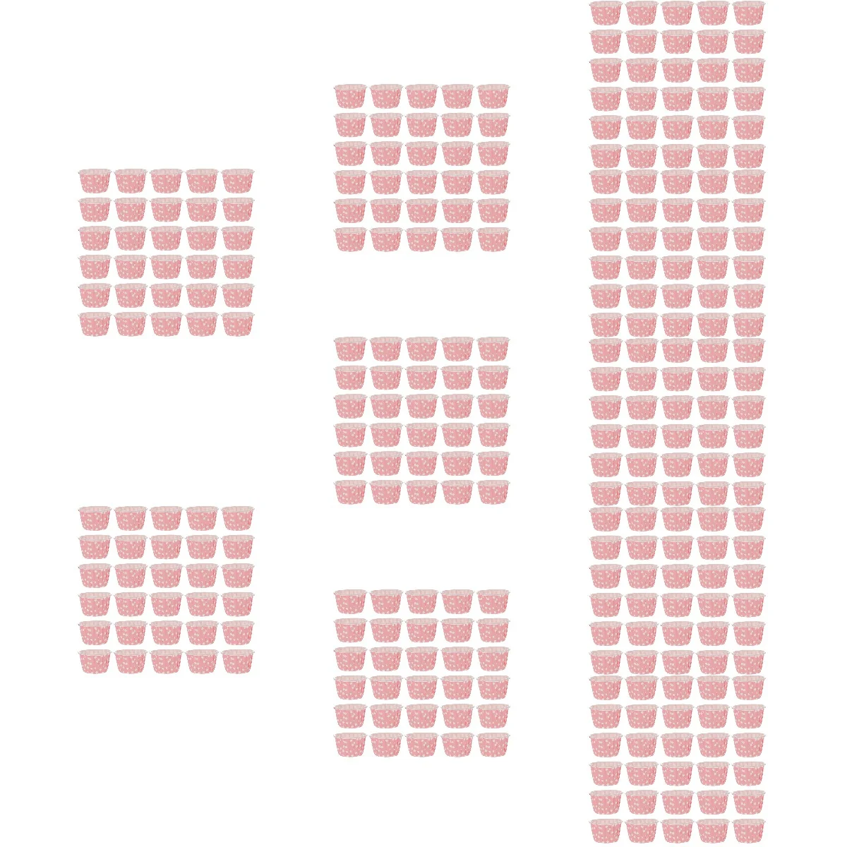 

10 шт. Набор из 10 бумажных стаканчиков для мороженого, одноразовые розовые чаши для десертов, блюдо для мороженого
