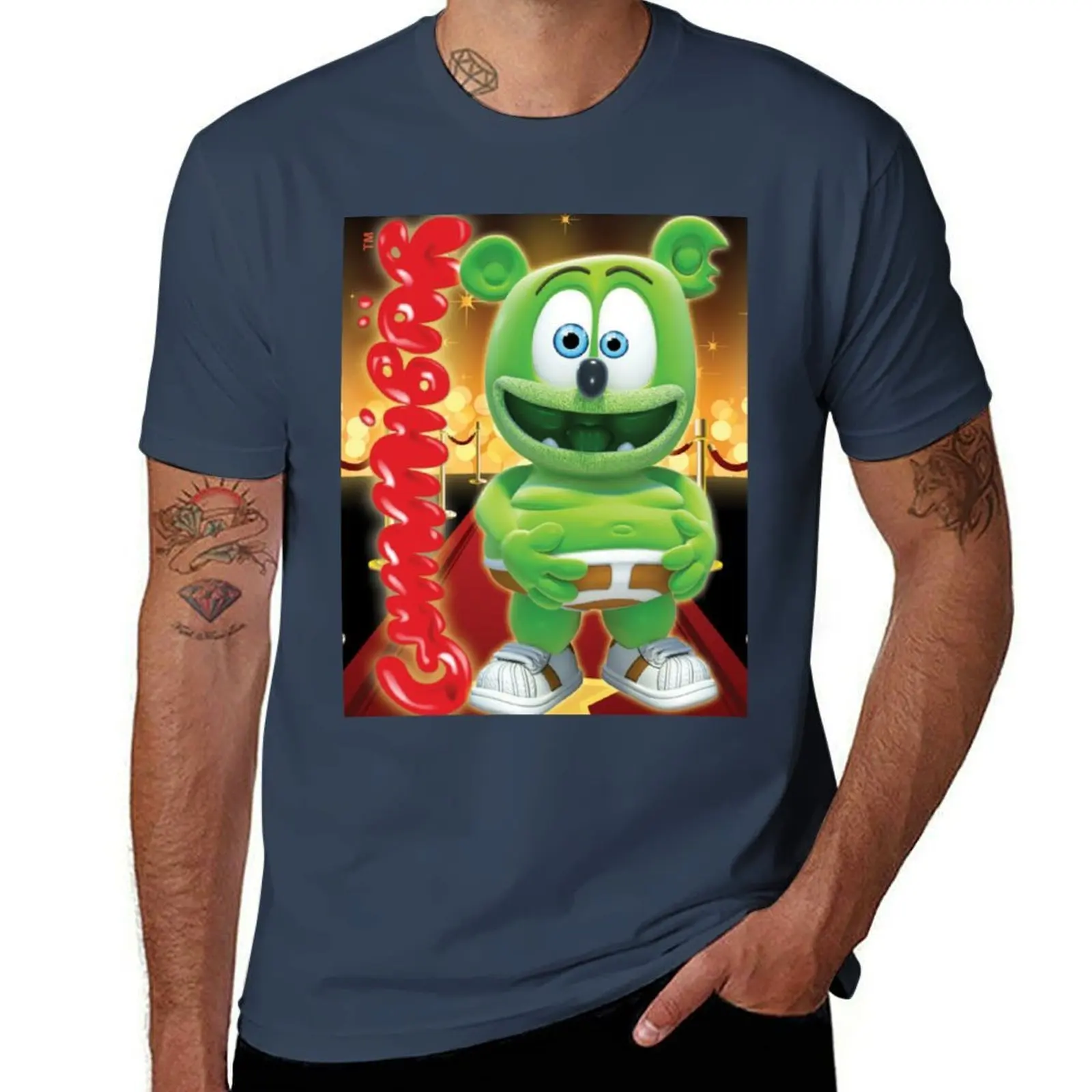 

Bear) Redcarpet Gummy (the Gummibar T-Shirt Sporty Breathable Short Sleeve T-Shirt