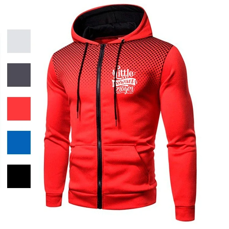 Reißverschluss Langarm Herbst Herren Sweatshirts Slim Fit Hoodie Jacke