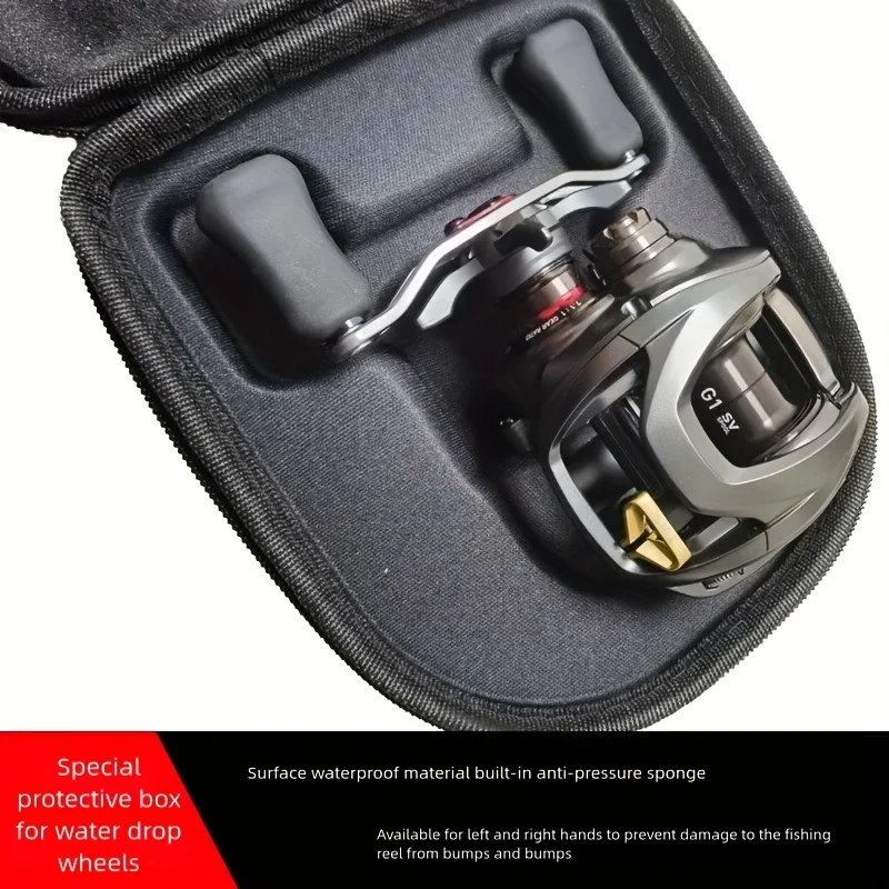 Waterproof Hard EVA Fishing Reel Case for Baitcasting Reels with Spool Protector Light Strong Case Spinning wheel Box Gear Bag image 3