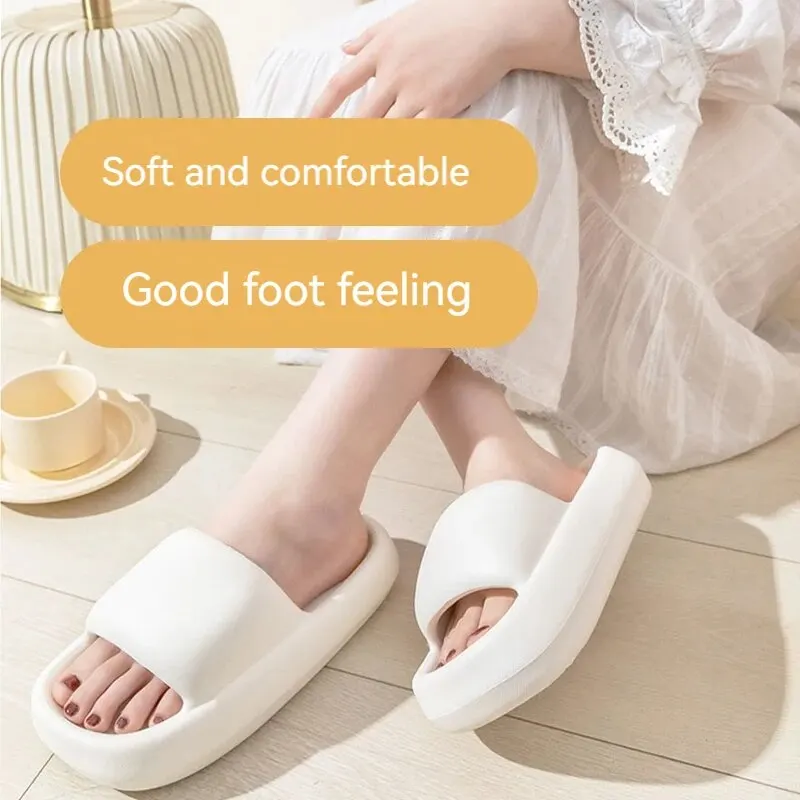 Indoor Slippers White Quick-Drying Non-Slip Indoor Bathroom Slippers Non-Slip Spa Shower Slippers Women'S And Men'S Slippers