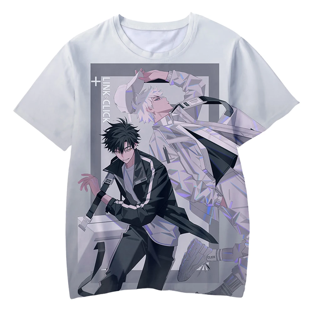 Anime Link Click Graphic 3D Printed T-Shirts Men Women Fashion Casual Oversized Short Sleeve T Shirt Kids Tees Tops Man Clothing