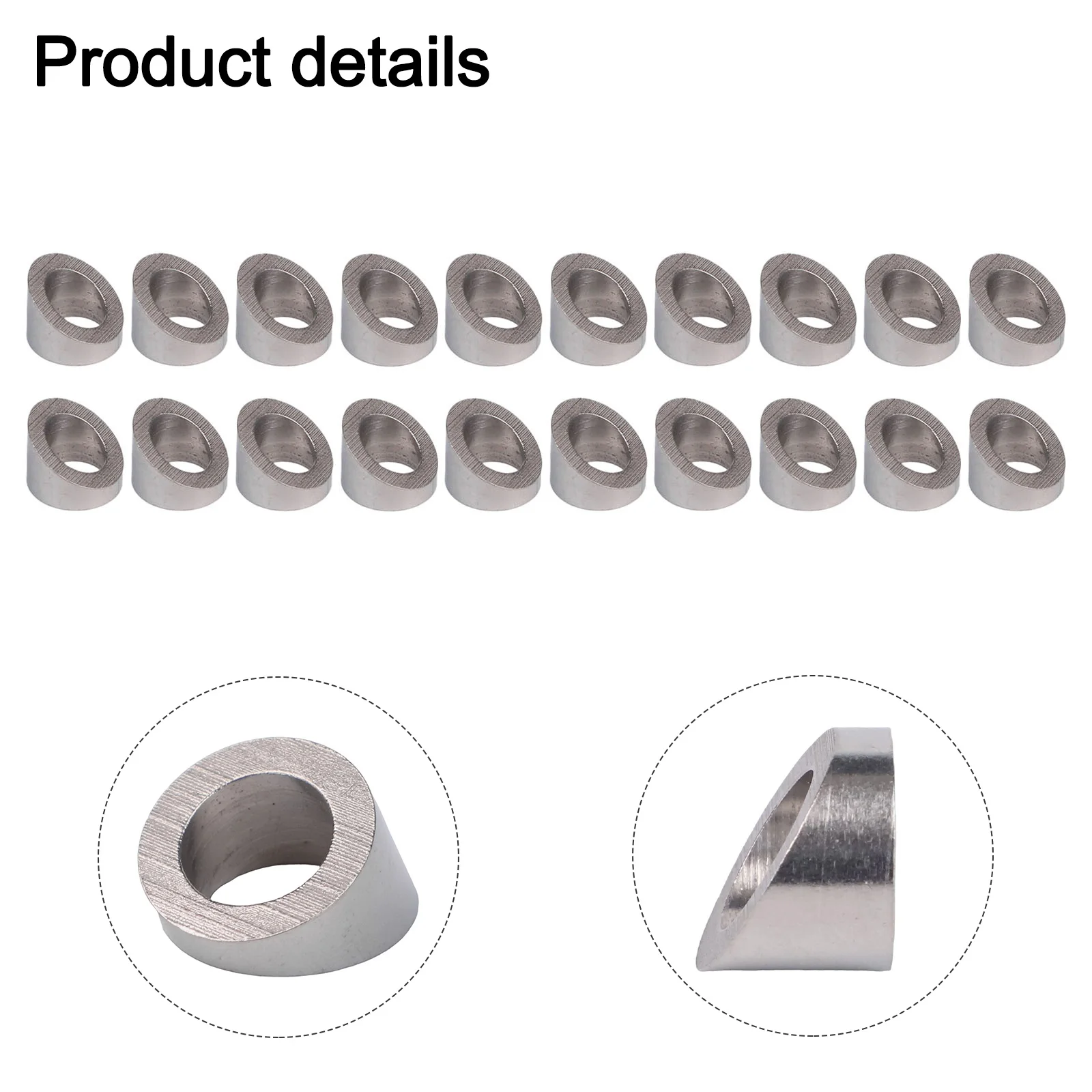 1/4 Inch Bevel Washers Electrolytic Polishing 316 Stainless Steel High-precision Polishing Unique Bevel Design Easy Installation