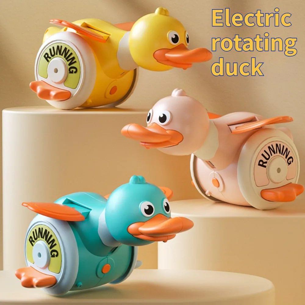 New Electric Rotating Foraging Duck Turrur Duck Teaching Toy for Crawling Learning Birthday Holiday Toy Gift