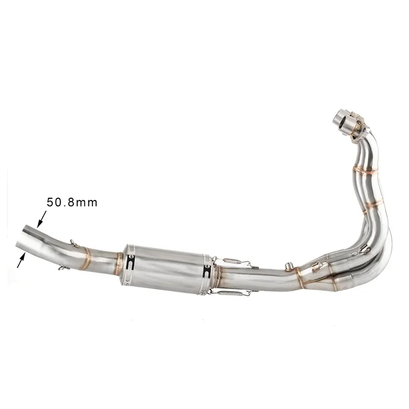 Slip‑on Motorcycle Exhaust Header Link Pipe Escape Tube for Triumph Trident 660 T 660 2021‑2024 Aftermarket Replacement Parts