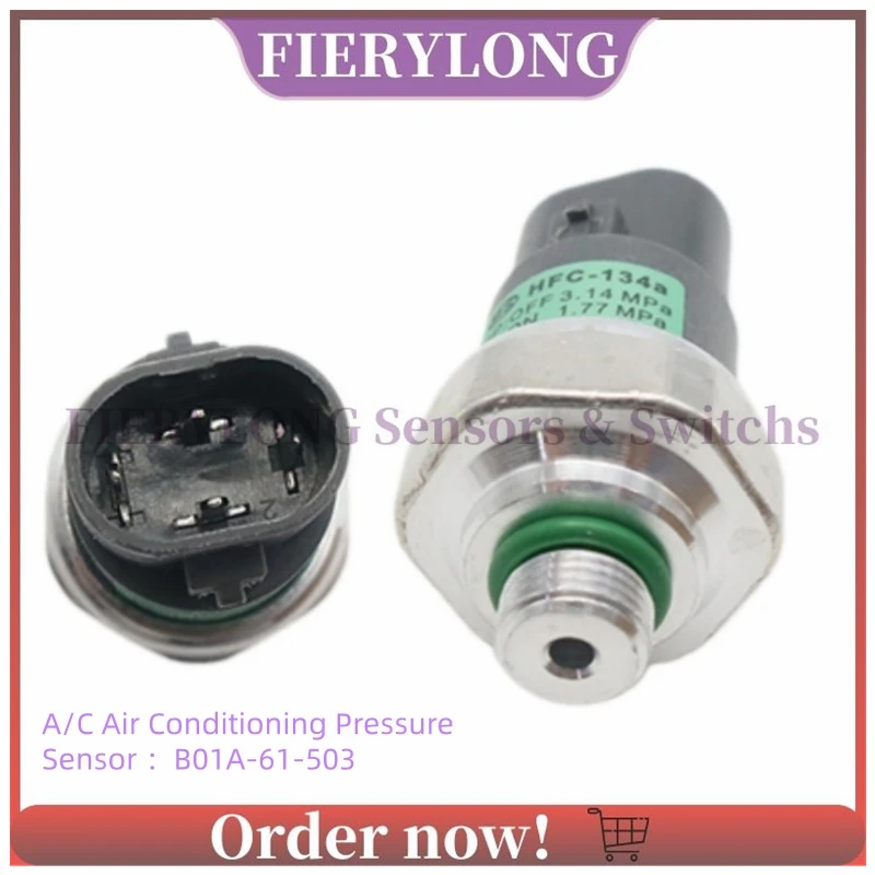 

B01A-61-503 Air Conditioning Pressure Sensor For Mazda 2 3 5 6 CX-7 B01A61503 B01A 61 503 Automobiles Spare Parts