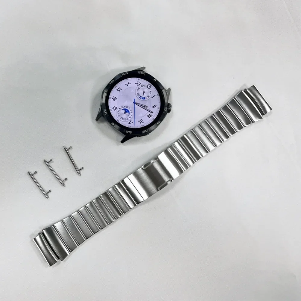 حزام معدني لساعة هواوي GT5 باند 46 ملم سوار معصم أصلي من الفولاذ المقاوم للصدأ لساعة هواوي GT5/GT4 سوار الأعمال كوريا