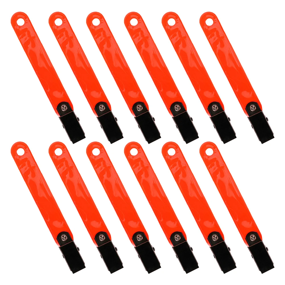 

Clips Trail Hunting Hunting PVC Fluorescent Hunting 12 Pack Metal Clip Trail Marker Reflective Marker Tacks 46g