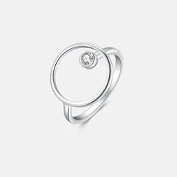 VEWANT Recyclable 925 Sterling Silver Adjustable Resizable Zircon CZ Circle Women Ring Luxury Fine Jewelry 2023 Wedding Jewels