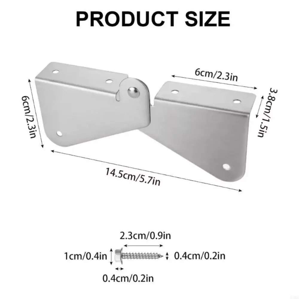 

Innovative Flip Design Gutter Extension Hinge Water-proof Anti-slip Downspout Extension Flip-Up Hinge Compact Durable