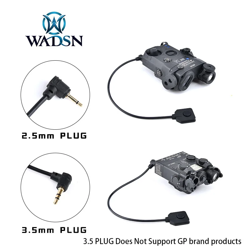 WADSN The Tail Control Switch 2.5mm 3.5mm Plug PEQ DBAL NGAL Green Laser Mawl Mini Pressure Pad Switch Sotac Pic Picatinny Rail