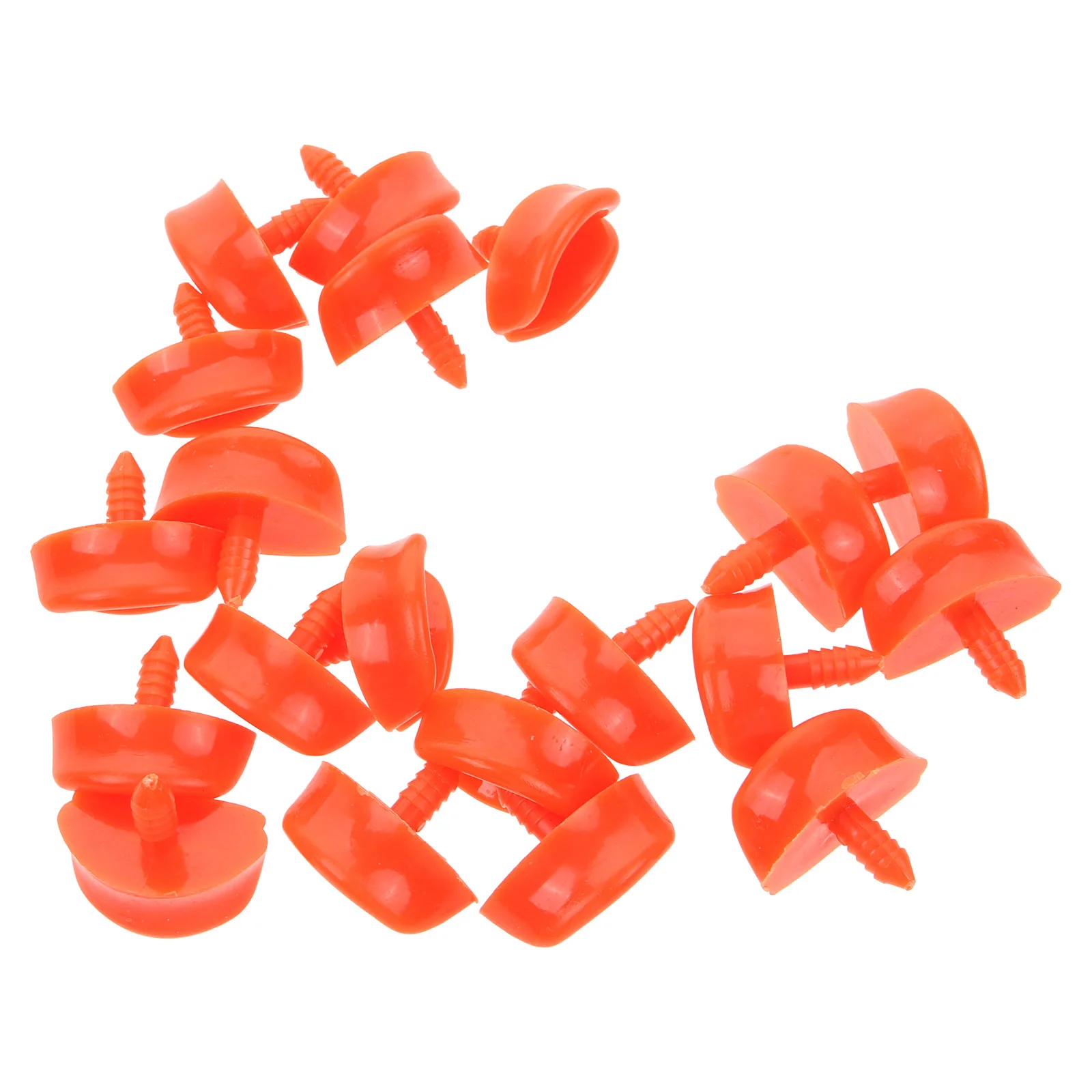 20 Pcs Mini Ducks Duckbill Accessories Plastic Making Mouth Baby DIY Mouse Fake Toy Orange