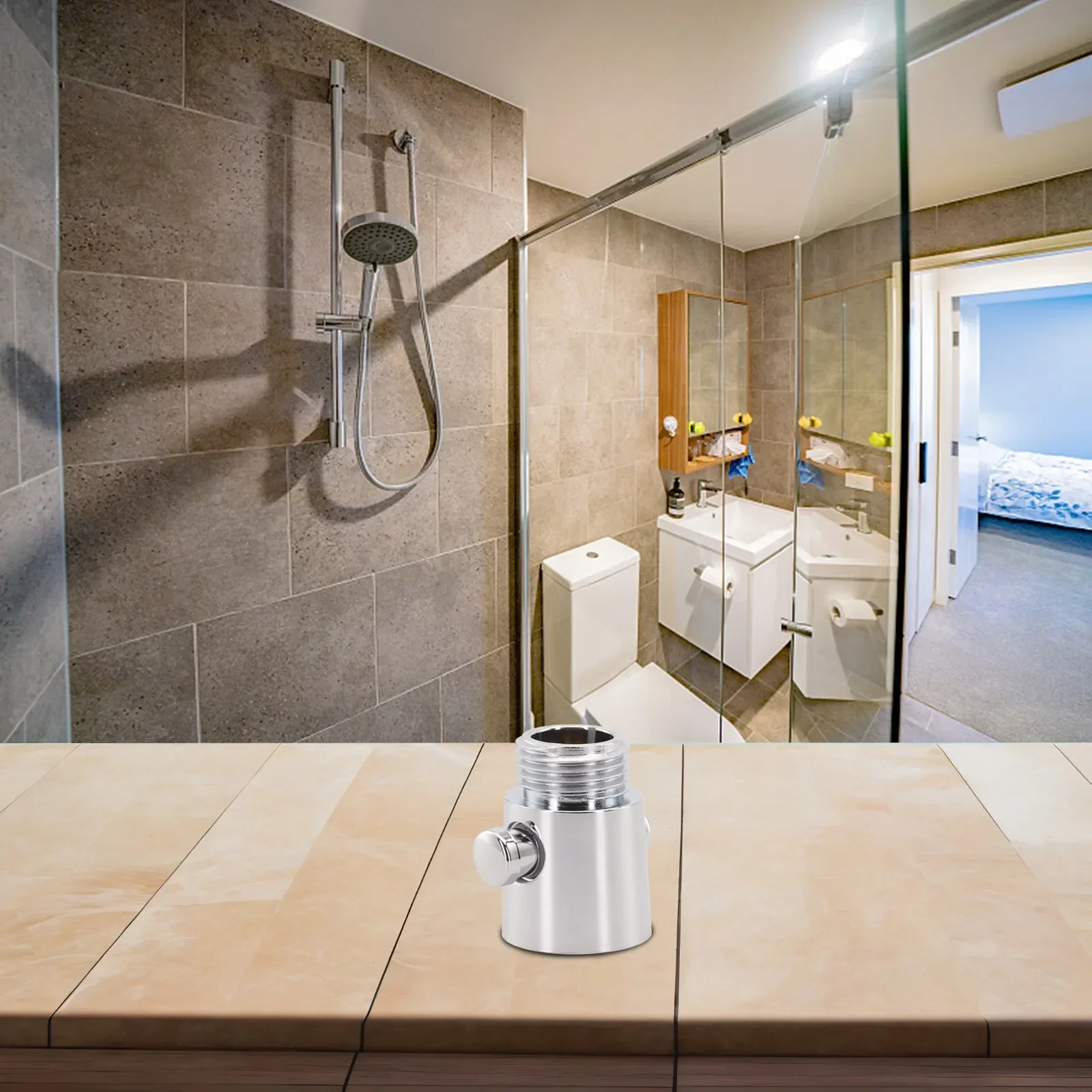 Adjustable Water Flow Shower Head Control Switch Handheld Shower Control Precise Water Control Versatile Design