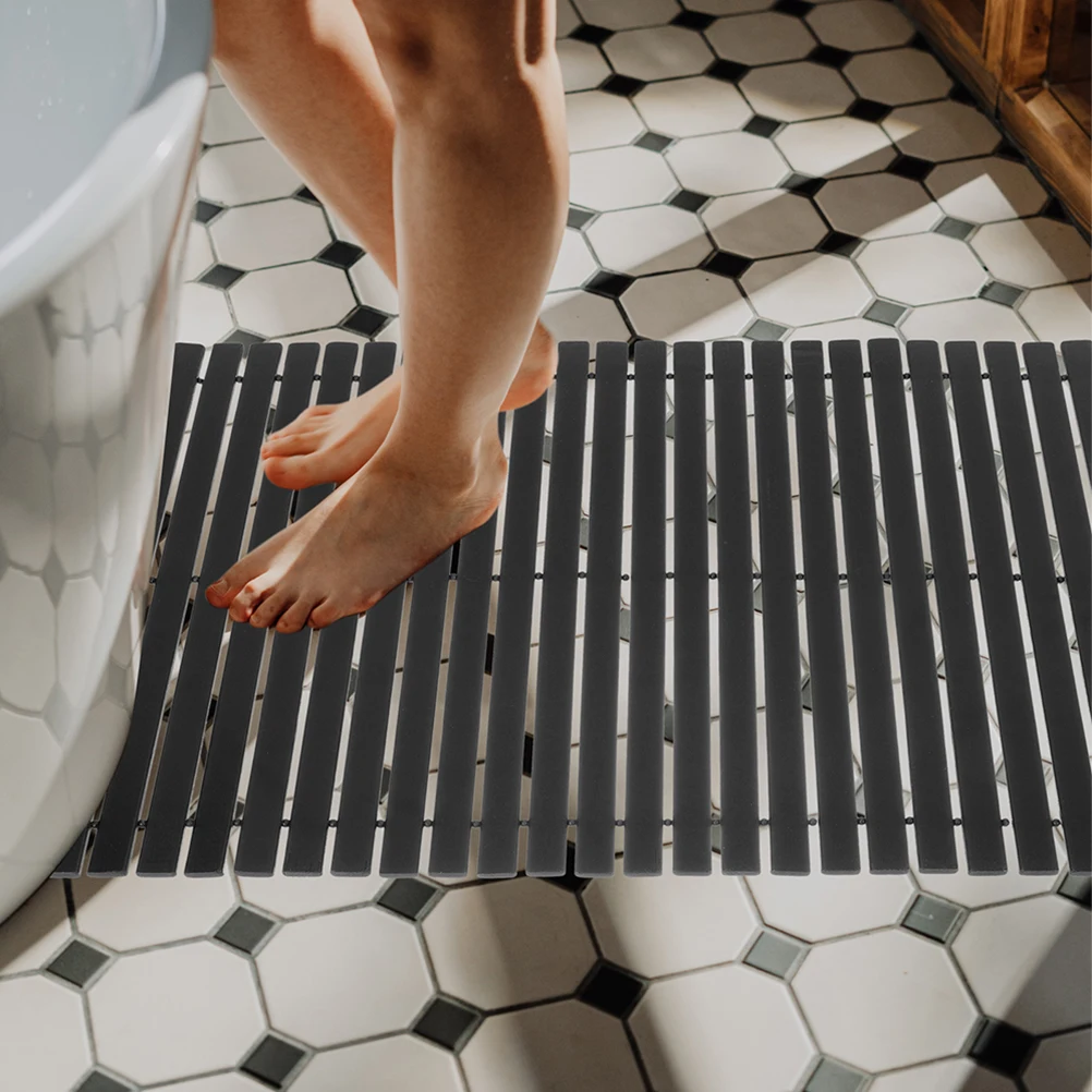 

Non-Slip Bath Floor For Bathroom Hotel Home Bamboo Foot Mat Bamboo Floor Mat Door Door Entry Doormat Entry Doormat