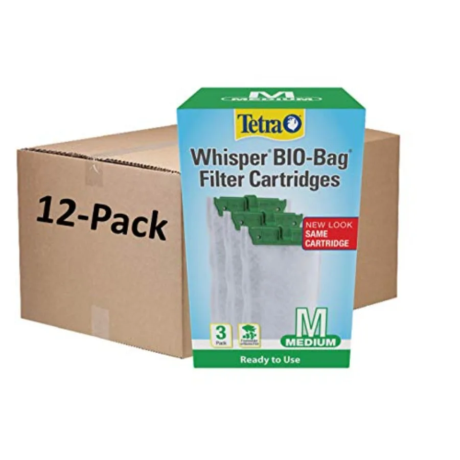 

Whisper Bio-Bag Filter Cartridges for Aquariums, 6, Ready to Use, Fits Whisper Fish Tank Filters 5-10 Gal, PF-10, IQ 10