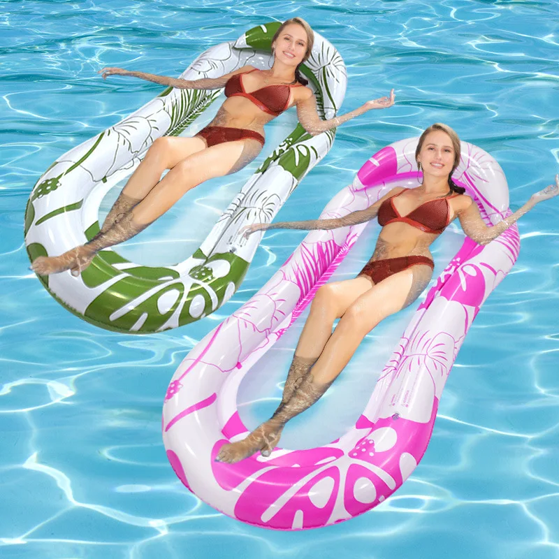 Inflatable floating ring Foldable Floating Float Water amusement Swimming pool hammock tube swimming mattress Pool accessories