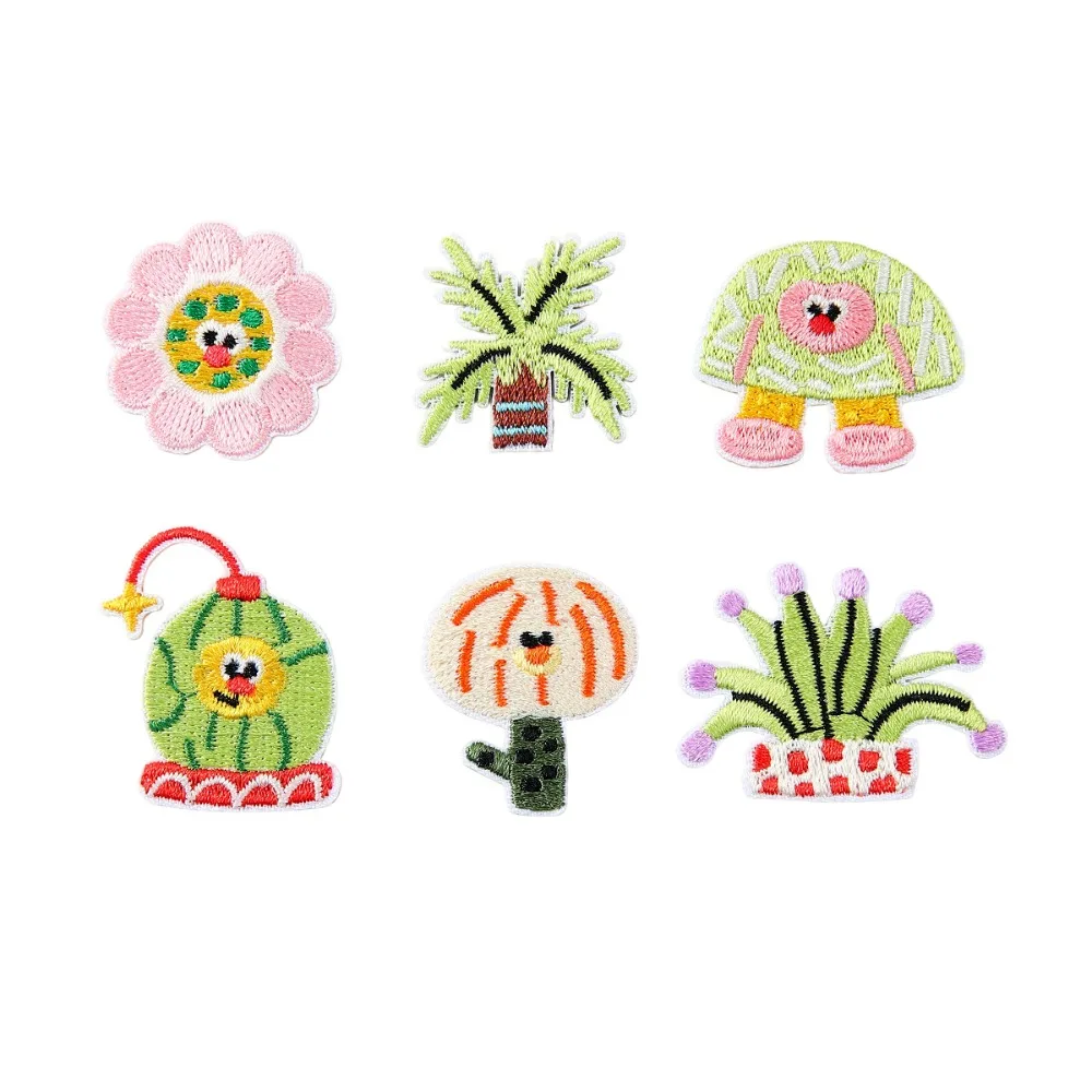 

Cartoon Garden Embroidery Patch DIY T-shirt Backpack Jeans Hat Iron on Patches Craft Decor Repair Applique Cloth Sticker Sewing
