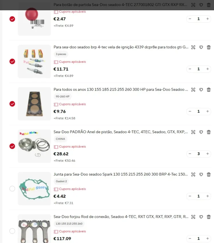 

For Sea-Doo seadoo 4-TEC Start button 277001802 GTI GTX RXP RXT 90 130 155 215 255 260 300