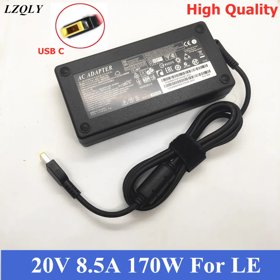 Original 170W 20V 8.5A AC Adapter For Lenovo ADL170NlC2A ADL170NDC2A 45N0560 45N0372 Laptop Charger Power Supply Y720-15 P51 P71