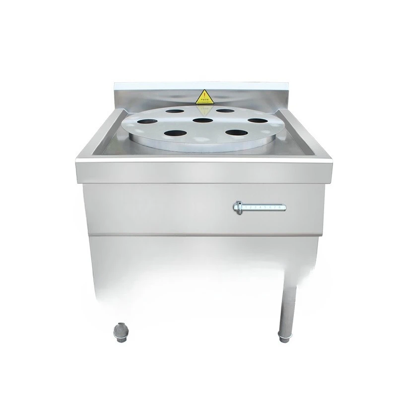 

Seven-hole electric heating stove, large-capacity canteen hotel equipment, commercial induction cooker steamed bun machine