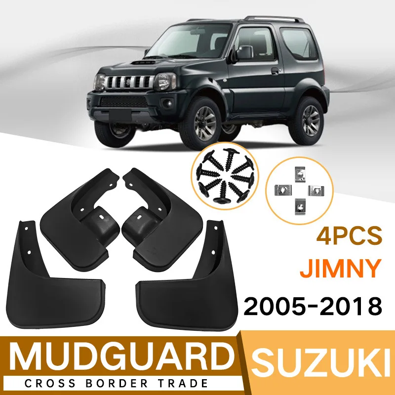 

For Suzuki Jimny 2005-2018 black car mudguard Reduce dust Resist tire dirt car accessories tools