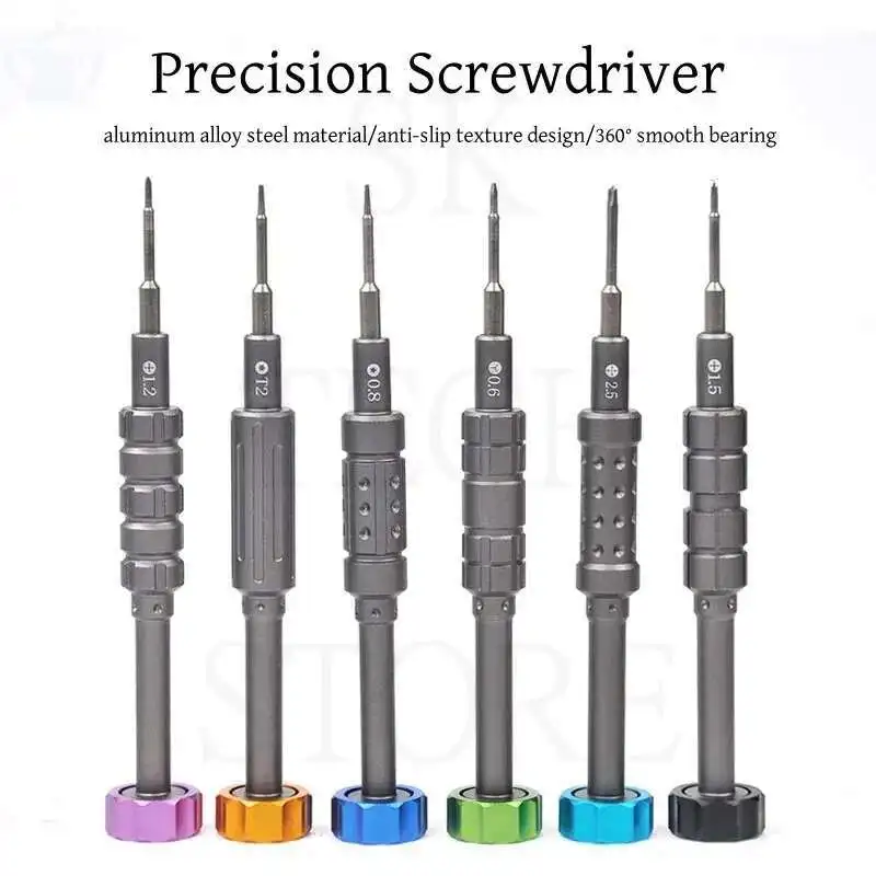 Kit di cacciaviti di precisione 2D Utensili manuali per lo smontaggio dello schermo LCD dell'iPhone Strumento di riparazione del telefono cellulare antiscivolo multi tipi magnetici