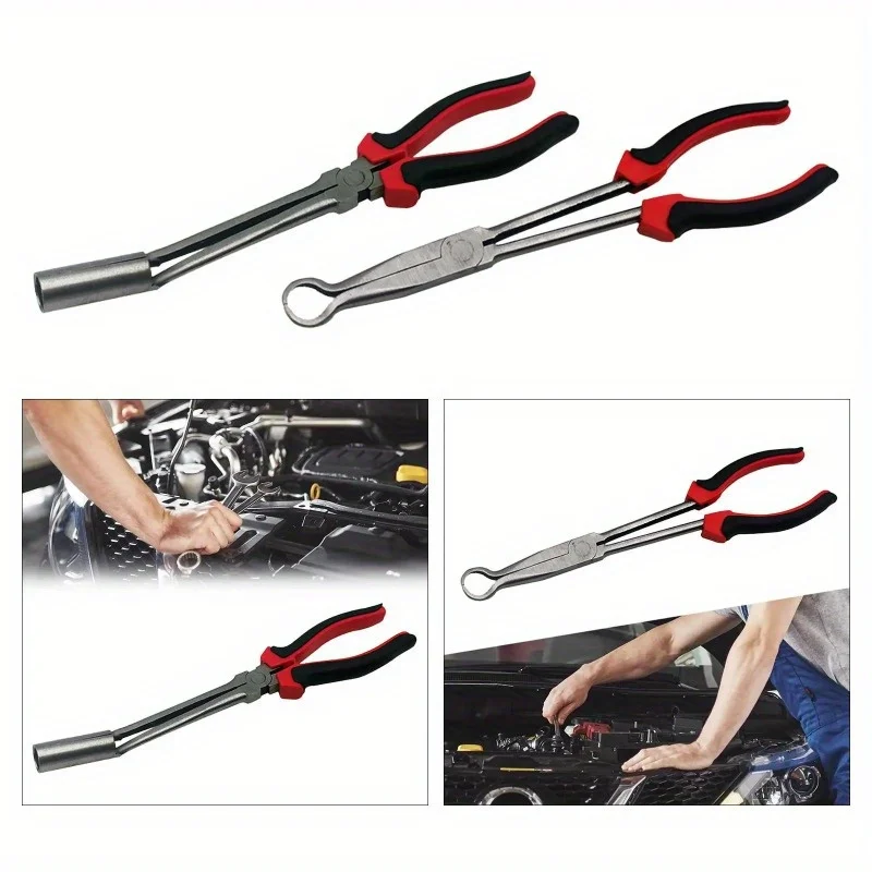 Spark Plug Removal Pliers Hose Gripping Pliers Insulation Handle Easy Removal Easy Installation Car High Voltage Wire Clamp