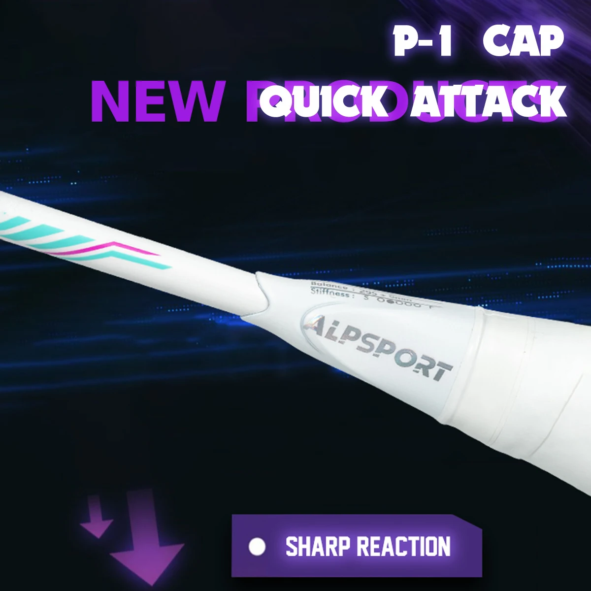 ALP 【Cyberpunk】5UUltralight Speed RacketRaket Bulu Tangkis Kecepatan Serat Karbon Penuh Maks 28lBS Original ALPSPORT