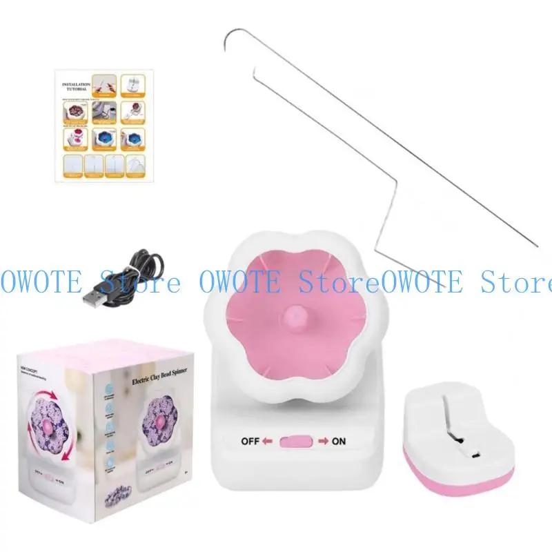 652F Functional Bead Threading Machine  Beading Tools Efficient Automatic Beader with Adjustable Settings for Hobbyists