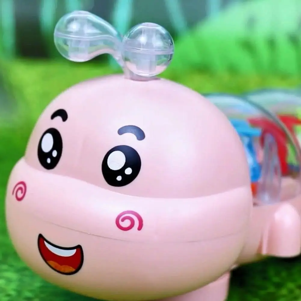 Juguete con diseño de oruga para niños, juguete Musical con luz y sonido, Animal para gatear, regalo de cumpleaños cautivador