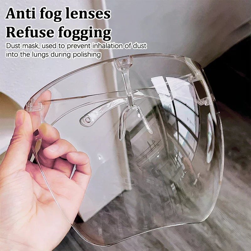Professional Full Face Shield Unisex Eye Shield Mask Sunglasses Shield Face Protectors Guard Nail Art Kitchen Cooking Tool
