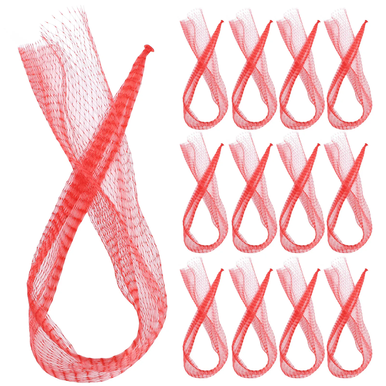 

100Pcs Strong Mesh Produce Bags for Vegetable Fruit Onion Potato Storage Seafood Boil Bag Clam Crawfish Cooking Bag Reusable