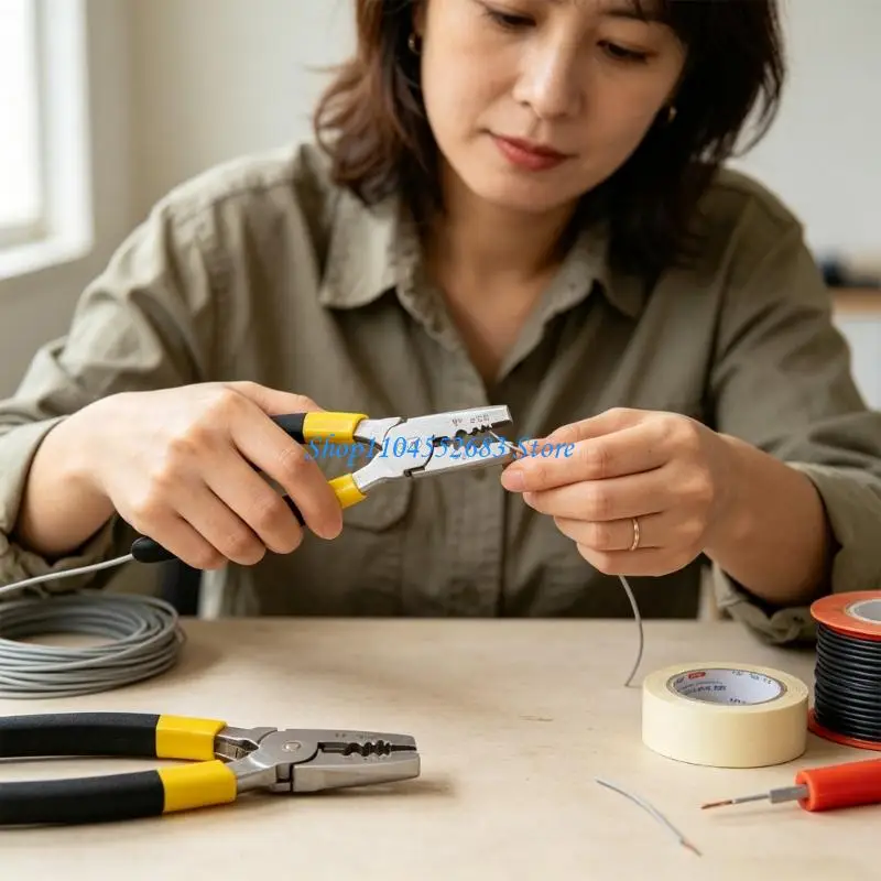 Manual Wire End Crimping with Ferrules and Black Tubing Set