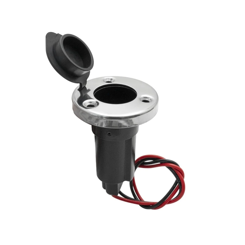 Yacht 2-Pin Stern Light Socket Plug-In Pole Base