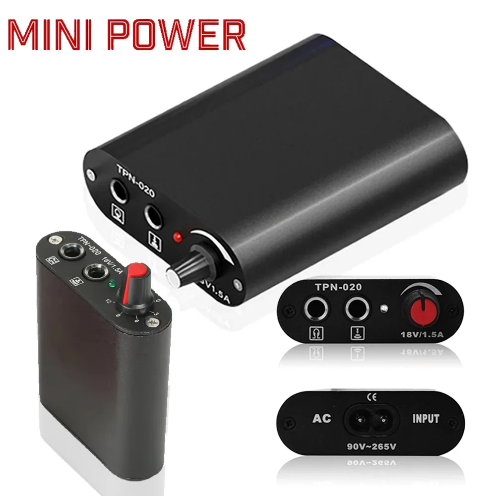 

Mini Tattoo Power Supply Portable Mini Tattoo Power Source Permanent Makeup for Rotating Tattoo Machine Pen Tattoo Power Supply