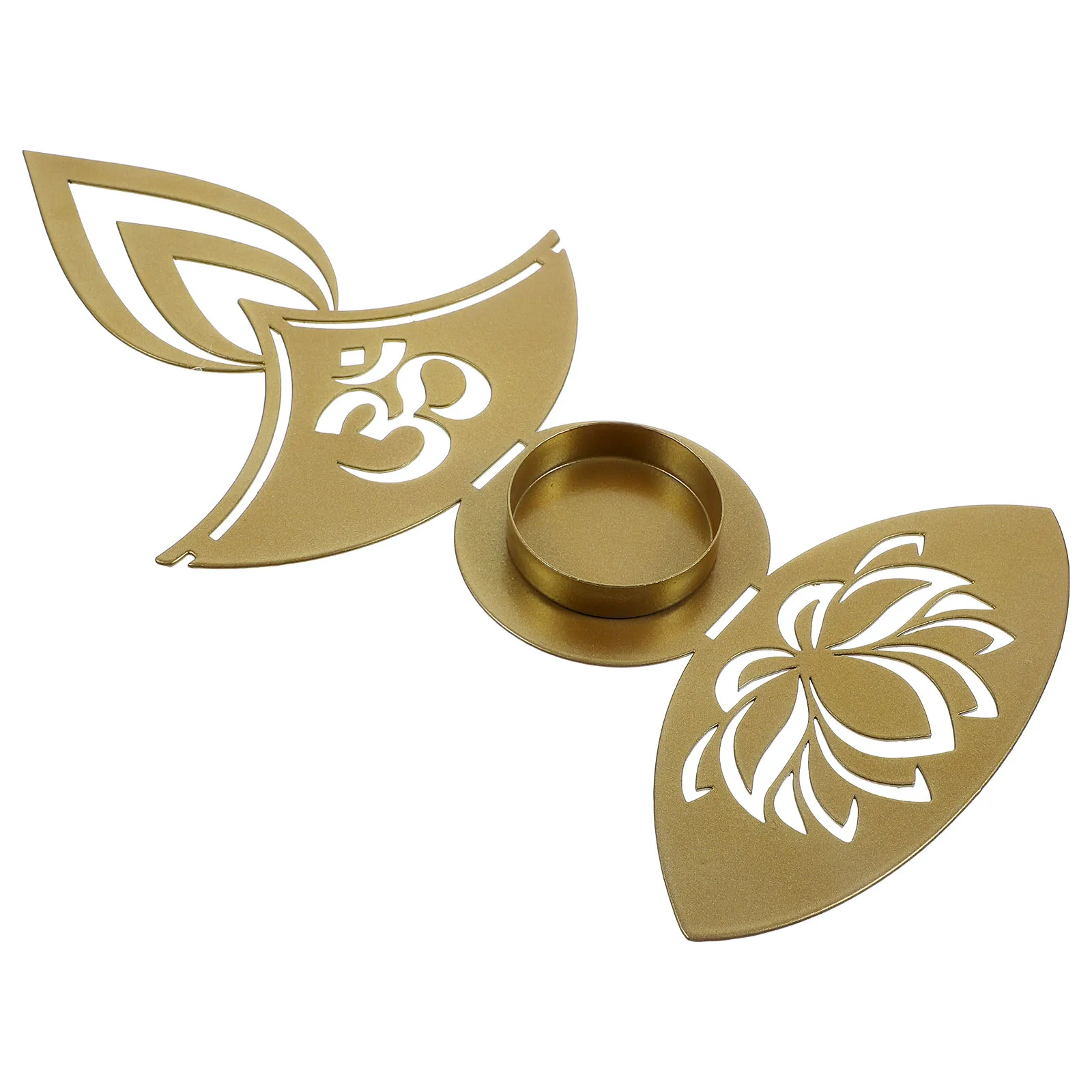 Porta tealight in metallo con supporto per Diwali, candelieri in ferro, decorazione per proiezione, ornamento festivo, accessori per il desktop