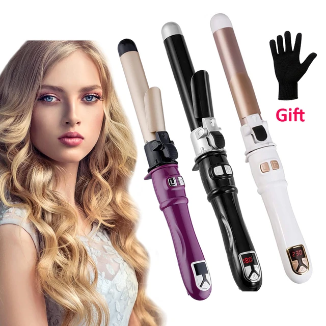 1.1/1.25inch Rotating Curling Iron Curling Wand Automatic Hair 