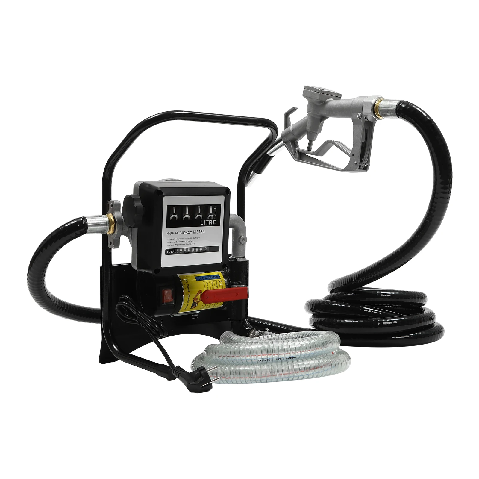 Elektrische oliepomp 200W dieselpomp Zelfaanzuigende dieseloverdrachtpomp, voor het pompen van diesel en kerosine